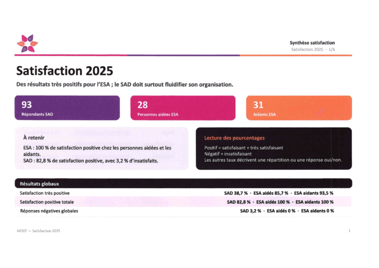 Questionnaire satisfaction 2025